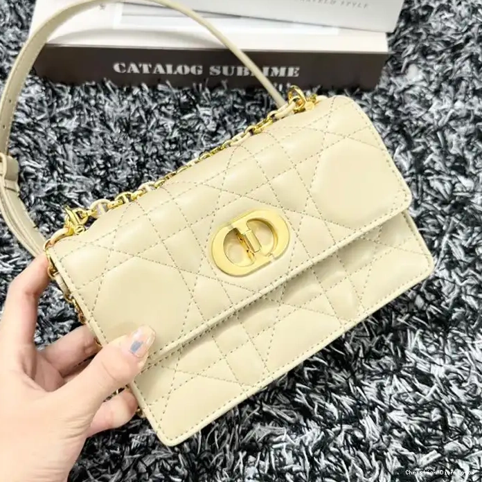 Cheap Bag Mini Beige Macrocannage Caro Miss Lambskin 0326 Luxury